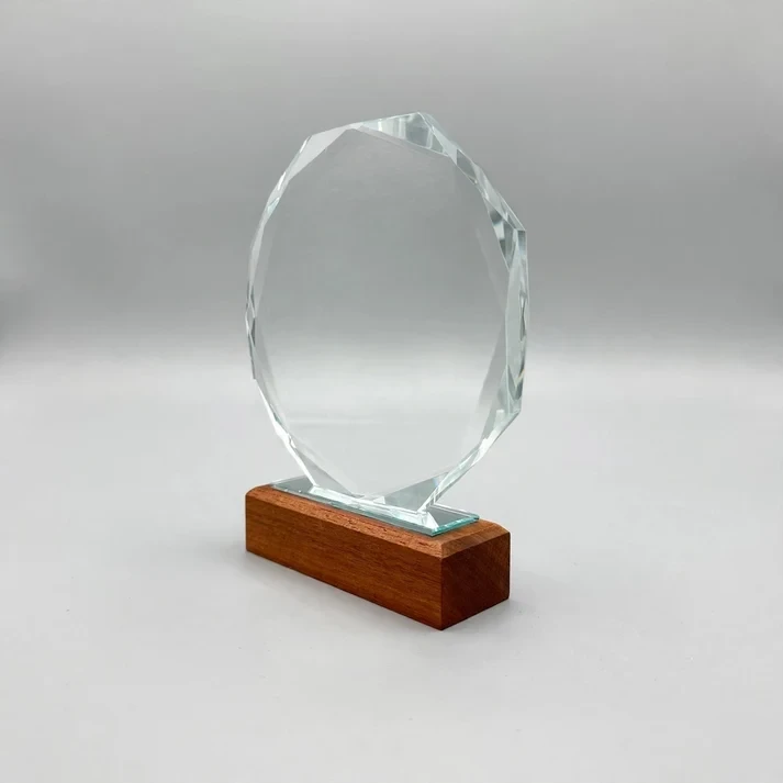 Octagon Crystal Award — alternate view