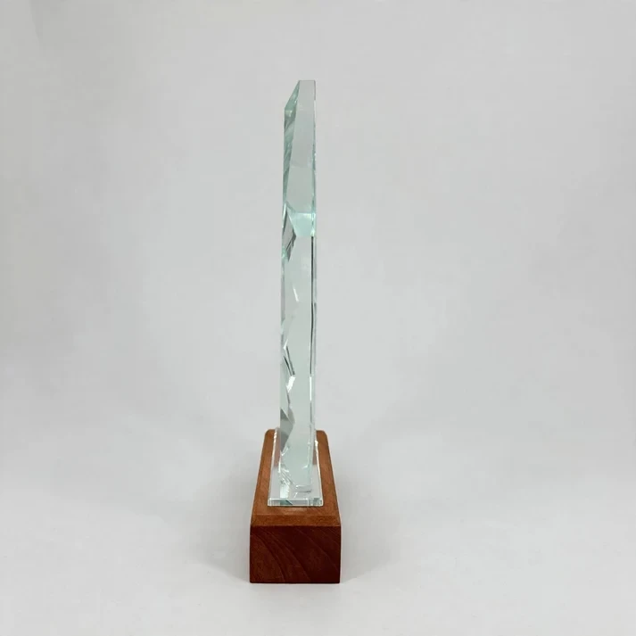 Teardrop Crystal Award — alternate view