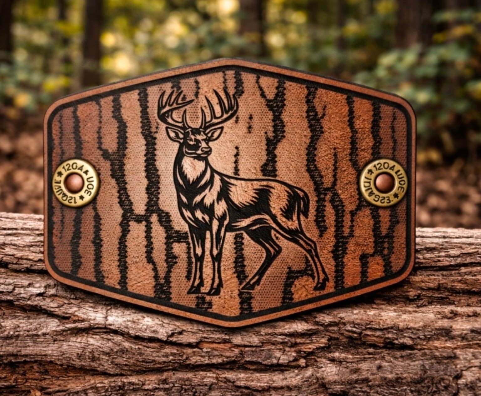 Deer & Ammo Belt Buckle