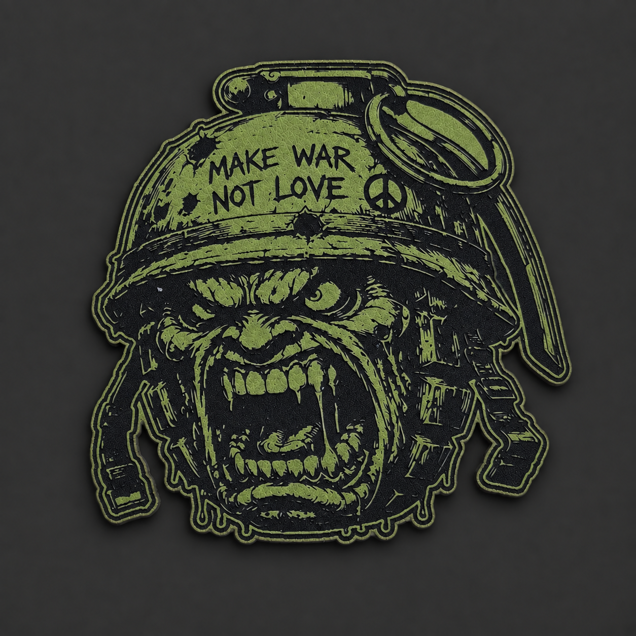 Olive Leatherette Patch