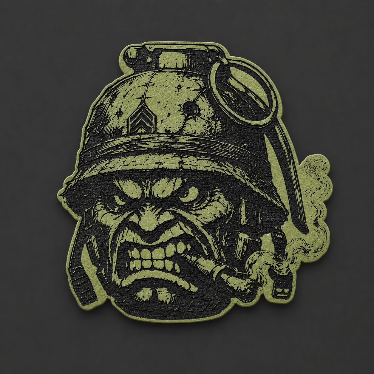 Olive Grenade Face
