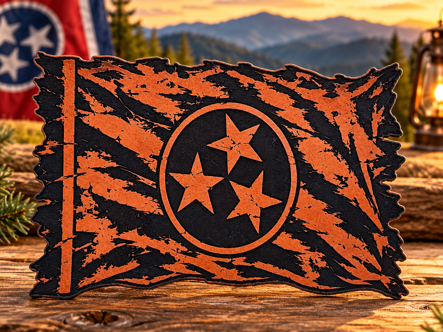 Distressed Tennessee Flag