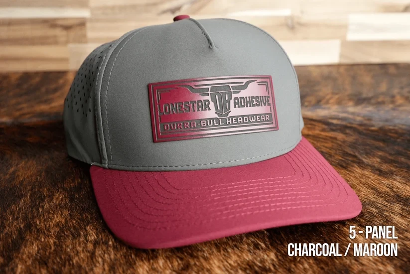 Charcoal/Maroon